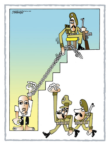 Cartoon: Dictator (medium) by kifah tagged dictator