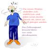 Cartoon: Verbesserte Maske (small) by Jochen N tagged corona,virus,pandemie,covid,19,lockdown,faul,geruch,fruchtfliegen,kassieren,ärger,ordnungsamt,steuerzahler