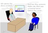 Cartoon: Vorstellungsgespräch (small) by Jochen N tagged flüchtlinge,mittelmeer,italien,conte,asyl,seenot,hafen,schiff,ehe,see,meer,aida,migration