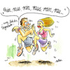 Cartoon: Fitnessprogramm (small) by REIBEL tagged iwatch,fitness,jogging,sex,partner,frau,mann,armband,tracker