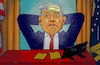 Cartoon: Entering the War YES or NO? (small) by Barthold tagged war,israel,iran,usa,ultimate,demand,unconditional,surrender,decision,involvement,performing,attacks,on,bunkered,enrichment,plants,fordow,natanz,respite,fortnight,forteen,days,cranium,skull,braincase,empty,clouds,cartoon,caricature,barthold