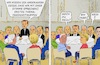 Cartoon: EU Sondergipfel Febr. 2025 (small) by Barthold tagged eu,europäische,union,sondergipfel,februar,2025,paris,zweck,sondierung,gemeinsame,haltung,ukraine,friedensvertrag,giorgia,meloni,mette,frederiksen,emmanuel,macron,keir,starmer,donald,tusk,mark,rutte,antonio,costa,ursula,leyen,cartoon,karikatur,barthold