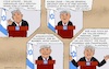 Cartoon: Immer 100 Prozent am Thema! (small) by Barthold tagged trump,rede,knesset,oktober,13,2025,substanzloses,gelaber,abirrungen,einblicke,seine,sichten,cartoon,karikatur,barthold