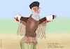 Cartoon: Iran (small) by Barthold tagged war,israel,iran,june,2025,attack,nuclear,plants,greatly,reduced,capabilities,representation,bird,vulture,clipped,wings,ayatollah,ali,khamenei,cartoon,caricature,barthold