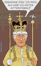 Cartoon: Krönung Charles III (small) by Barthold tagged könig,charles,iii,england,krönung,halten,zwei,zepter,ähnlichkeit,gitterstäbe,zwangsjacke,royale,pflichten,unfreiheit,cartoon,karikatur,barthold