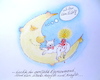 Cartoon: verliebter warzenmond ... (small) by katzen-gretelein tagged katze,mond,warzen,verliebt,kerze