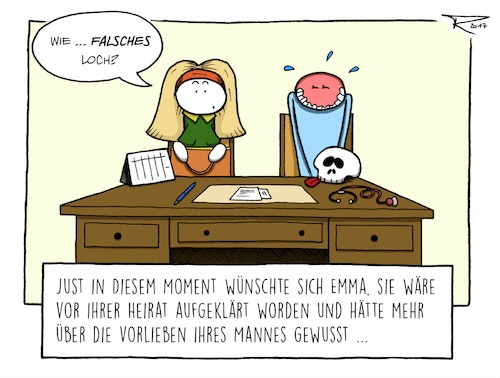 Cartoon: Aufklärung hilft (medium) by tomdoodle tagged aufklärung,sexualität,unwissenheit,beratung