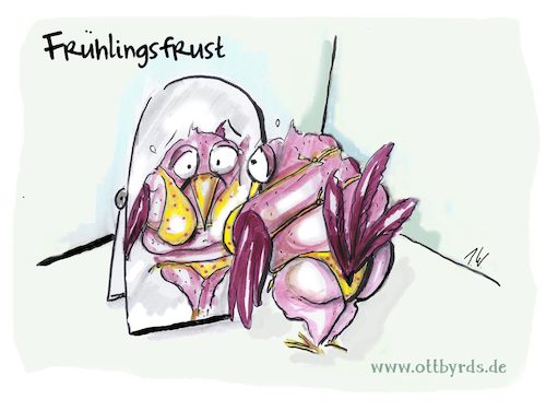 Cartoon: Frühlingsfrust (medium) by OTTbyrds tagged bikinisaison,increased,winterspeck,fett,ottbyrds,big