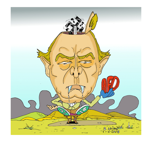Cartoon: Alexader Gauder  AFD (medium) by vasilis dagres tagged germany,gauder,afd