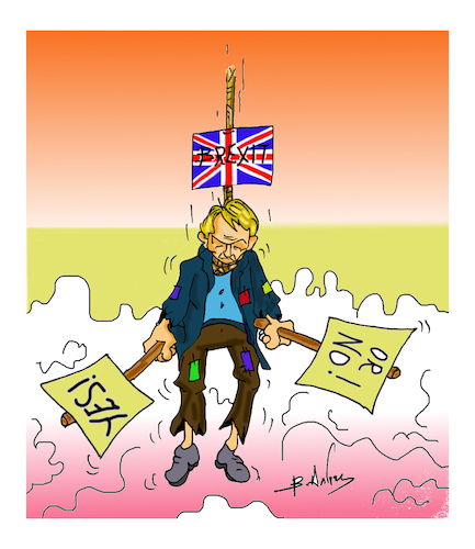 Cartoon: brexit (medium) by vasilis dagres tagged brexit