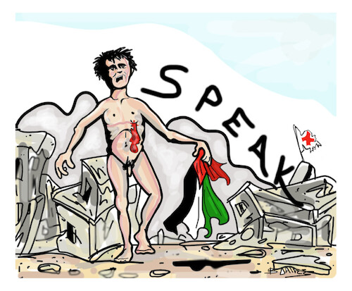 Cartoon: Gaza (medium) by vasilis dagres tagged gaza,genocide
