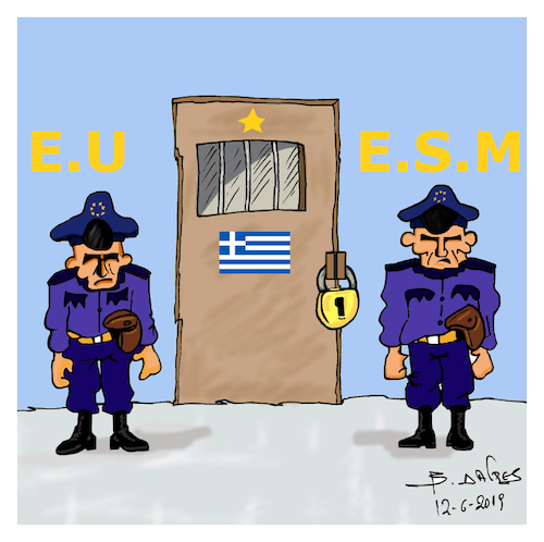 Cartoon: GREECE (medium) by vasilis dagres tagged greece,european,union,esm