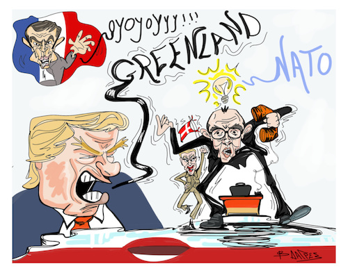Cartoon: GREENLAND (medium) by vasilis dagres tagged greenland