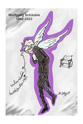 Cartoon: Wolfgang Schäuble (medium) by vasilis dagres tagged wolfgang,schäuble