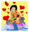 Cartoon: the lovers. (small) by vasilis dagres tagged the,lovers