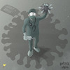 Cartoon: Omicron is coming (small) by Alagooon tagged omicron,covid19,vaccine
