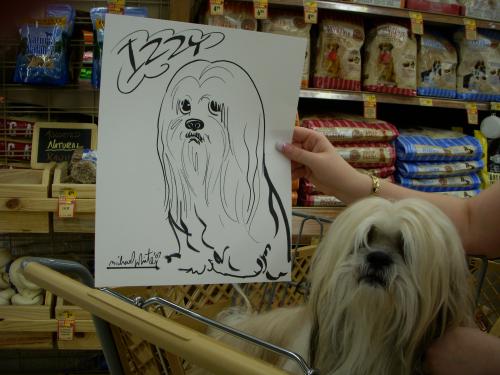 Cartoon: Cartoon Doggie (medium) by mwhite64 tagged animals,caricature,dog