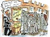 Cartoon: Wohnungsbesichtigung (small) by Jens Natter tagged immobilien,wohnungen,miete,vermieter,courtage,mietpreisbremse,makler,immobilienmakler,cartoon