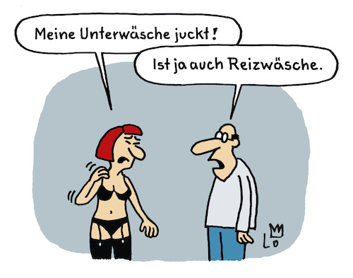 Cartoon: Erotischer Juckreiz (medium) by Lo Graf von Blickensdorf tagged reizwäsche,bikini,mann,frau,erotik,strapse,strümpfe,karikatur,lo,graf,cartoon,bordell,juckreiz,reizung,bh,wortspiel,reizwäsche,bikini,mann,frau,erotik,strapse,strümpfe,karikatur,lo,graf,cartoon,bordell,juckreiz,reizung,bh,wortspiel