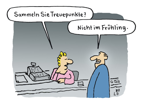 Cartoon: Frühlingsgefühle (medium) by Lo Graf von Blickensdorf tagged kasse,supermarkt,frau,mann,flirt,feühlingsgefühle,frühling,karikatur,lo,graf,cartoon,treuepunkte,treueherzen,rewe,einkaufen,playboy,fremdgehen,treue,kasse,supermarkt,frau,mann,flirt,feühlingsgefühle,frühling,karikatur,lo,graf,cartoon,treuepunkte,treueherzen,rewe,einkaufen,playboy,fremdgehen,treue