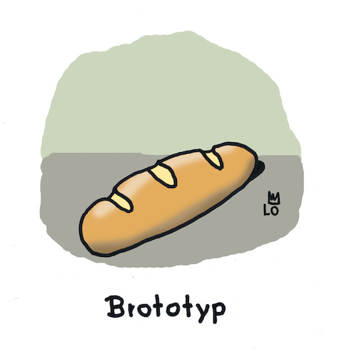 Cartoon: O.T. (medium) by Lo Graf von Blickensdorf tagged brot,prototyp,wortspiel,bäcker,backen,brot,prototyp,wortspiel,bäcker,backen