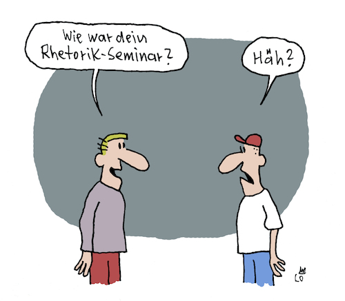 Cartoon: Rhetorik (medium) by Lo Graf von Blickensdorf tagged studierende,universität,rhetorik,sprache,karikatur,lo,graf,cartoon,redekunst,studierende,universität,rhetorik,sprache,karikatur,lo,graf,cartoon,redekunst