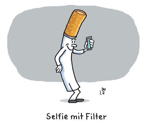 Cartoon: Selfie (medium) by Lo Graf von Blickensdorf tagged handy,iphone,selfie,app,filter,photoshop,selbstportrait,zigarette,filterzigarette,karikatur,lo,graf,cartoon,raucher,tabak,kippe,selbstauslöser,wortspiel,modus,weichzeichner,tik,tok,tiktok,instagram,facebook,soziale,medien,handy,iphone,selfie,app,filter,photoshop,selbstportrait,zigarette,filterzigarette,karikatur,lo,graf,cartoon,raucher,tabak,kippe,selbstauslöser,wortspiel,modus,weichzeichner,tik,tok,tiktok,instagram,facebook,soziale,medien