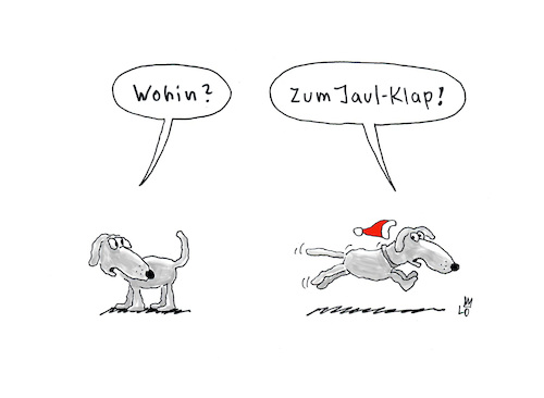 Cartoon: Vorweihnachtsbrauch (medium) by Lo Graf von Blickensdorf tagged joules,joule,club,wortspiel,julklapp,hund,jaul,klap,wichteln,mottowichteln,karikatur,graf,lo,cartoon,schrottwichteln,vorweihnachtsbrauch,joules,joule,club,wortspiel,julklapp,hund,jaul,klap,wichteln,mottowichteln,karikatur,graf,lo,cartoon,schrottwichteln,vorweihnachtsbrauch