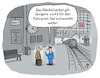 Cartoon: Alkoholverbot (small) by Lo Graf von Blickensdorf tagged deutsche,bahn,alkoholverbot,bahnhof,karikatur,lo,graf,cartoon,kriminalität,bier,schnaps,alkoholfrei,hauptbahnhof,fahrplan,schwankt,unpünktlich,züge,polizei