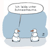 Cartoon: Krank (small) by Lo Graf von Blickensdorf tagged rheuma,winter,schneemann,schnee,schneeräumer,krank,erkrankung,rheumatismus,gelenke,wetter,winteranfang,wortspiel,cartoon,lo,karikatur