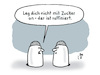 Cartoon: Warnung (small) by Lo Graf von Blickensdorf tagged salzstreuer,zuckerstreuer,cartoon,salz,zucker,raffiniert,feinde