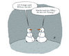 Cartoon: Zum Winteranfang (small) by Lo Graf von Blickensdorf tagged schneemänner,schneemann,winter,winteranfang,schulden,50,euro,märz,frühling,schnee,schneeflocken,karikatur,lo,cartoon