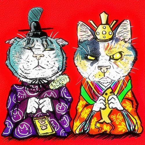 Cartoon: cat (medium) by takeshioekaki tagged cat