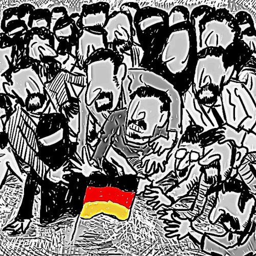 Cartoon: Germany (medium) by takeshioekaki tagged germany