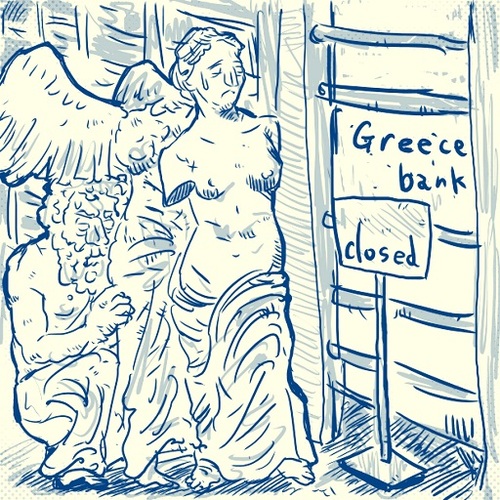 Cartoon: Greece (medium) by takeshioekaki tagged greece