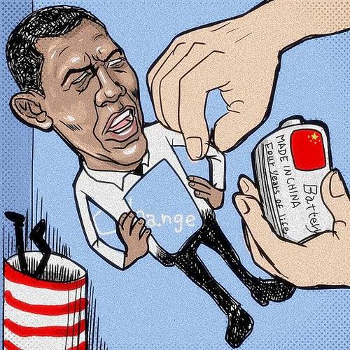 Cartoon: Obama (medium) by takeshioekaki tagged obama,president