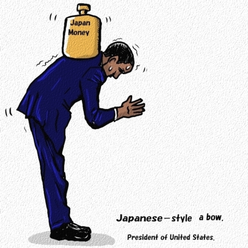Cartoon: president (medium) by takeshioekaki tagged president