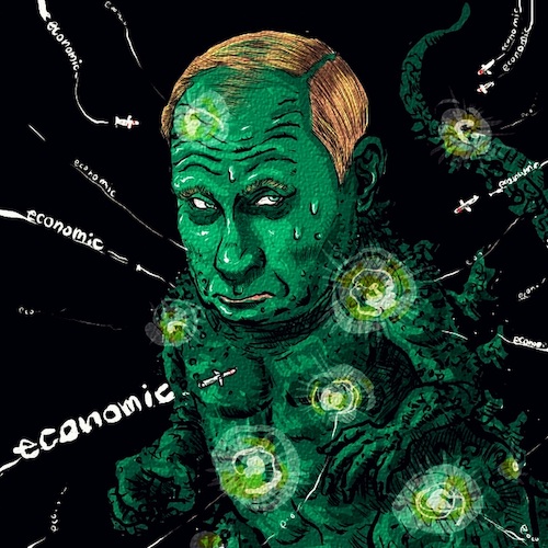 Cartoon: Putin (medium) by takeshioekaki tagged putin