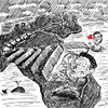 Cartoon: Kim Jong-il  Domino Toppling (small) by takeshioekaki tagged kim egypt