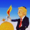 Cartoon: Trump (small) by takeshioekaki tagged trump