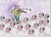 Cartoon: violinist (small) by vadim siminoga tagged violinist,technology,new,generation,art,of,the,mass