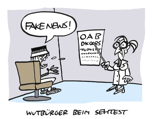 Cartoon: Wuttest (medium) by Bregenwurst tagged wutbürger,fake,news,sehtest,zorn
