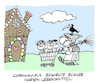 Cartoon: Hamster (small) by Bregenwurst tagged coronavirus,epidemie,hamsterkäufe,horten,lebensmittel,hexe,lebkuchen