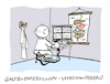 Cartoon: Spiegelung (small) by Bregenwurst tagged videokonferenz,koloskopie,gastroenterologie,darm