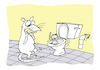 Cartoon: Ungeziefer (small) by Bregenwurst tagged ratte,toilette,kanalisation,taucher