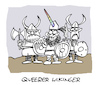 Cartoon: Wikinqueer (small) by Bregenwurst tagged wikinger,queer,einhorn,schwul