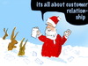 Cartoon: st. marketing (small) by jokes tagged marketing business christmas eastern bunny