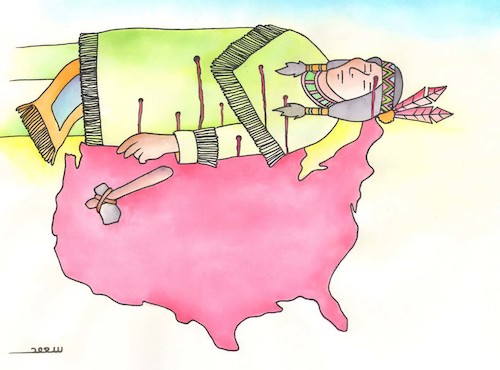 Cartoon: USA (medium) by saoud tagged usa