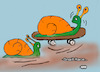 Cartoon: Snail Racing (small) by APPARAO ANUPOJU tagged snail,racing