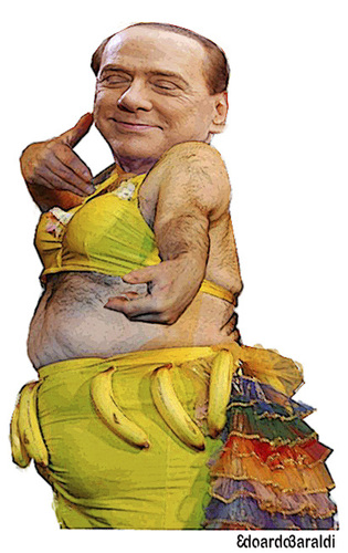 Cartoon: berlusconi (medium) by edoardo baraldi tagged premier,2013,berlusconi